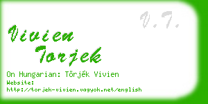 vivien torjek business card